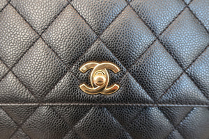CHANEL/シャネル マトラッセハンドバッグ キャビアスキン ブラック/ゴールド金具 ハンドバッグ 700080195