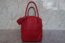 Load image into Gallery viewer, HERMES LINDY 34 Clemence leather Rouge casaque □Q Engraving Shoulder bag 700120131
