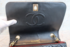 CHANEL/シャネル マトラッセチェーンショルダーバッグ ラムスキン ブラック/ゴールド金具 ショルダーバッグ 700060110