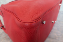 Load image into Gallery viewer, HERMES LINDY 34 Clemence leather Rouge casaque □Q Engraving Shoulder bag 700120131
