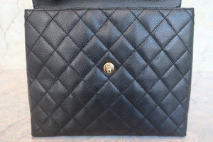 CHANEL/シャネル マトラッセハンドバッグ キャビアスキン ブラック/ゴールド金具 ハンドバッグ 700080195