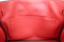 Load image into Gallery viewer, HERMES BIRKIN 30 Clemence leather Rouge tomate A Engraving Hand bag 600060089
