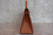 将图片加载到图库查看器，HERMES KELLY 32 Graine Couchevel leather Gold □C刻印 Shoulder bag 800050070
