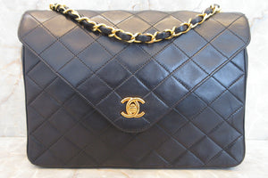 CHANEL/シャネル マトラッセチェーンショルダーバッグ ラムスキン ネイビー/ゴールド金具 ショルダーバッグ 600120206