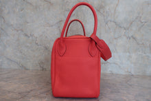 将图片加载到图库查看器，HERMES LINDY 30 Clemence leather Rose jaipur □R刻印 Shoulder bag 800010148
