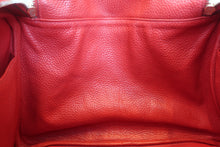 Load image into Gallery viewer, HERMES LINDY 34 Clemence leather Rouge casaque □Q Engraving Shoulder bag 700120131
