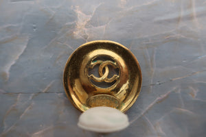 CHANEL CC mark earring Gold plate Gold Earring 600080074