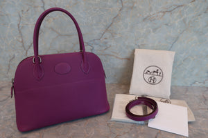 HERMES／エルメス ボリード27 ヴォーエプソン アネモネ □R刻印 ショルダーバッグ 700070226