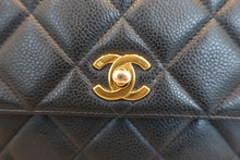 将图片加载到图库查看器，CHANEL/香奈儿 CF 链条包 荔枝皮 Black/Gold hadware(黑色/金色金属) 肩背包 800040086
