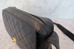 CHANEL/シャネル マトラッセフリンジショルダーバッグ ラムスキン ブラック/ゴールド金具 ショルダーバッグ 700080194