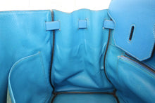 Load image into Gallery viewer, HERMES BIRKIN 40 Graine Couchevel leather Blue france □A Engraving Hand bag 600070128
