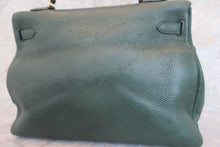 将图片加载到图库查看器，HERMES KELLY 35 Clemence leather Green 〇Y刻印 Shoulder bag 500080053
