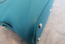 画像をギャラリービューアに読み込む, HERMES／エルメス ボリード31 トリヨンクレマンス ターコイズ □R刻印 ショルダーバッグ 800030040
