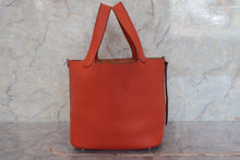 Load image into Gallery viewer, HERMES PICOTIN LOCK MM Clemence leather Potiron orange T Engraving Hand bag 600090019/600040021
