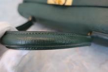 将图片加载到图库查看器，HERMES KELLY 35 Clemence leather Green 〇Y刻印 Shoulder bag 500080053
