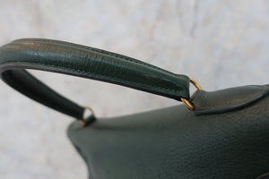 HERMES KELLY 35 Clemence leather Green 〇Y Engraving Shoulder bag 500080053