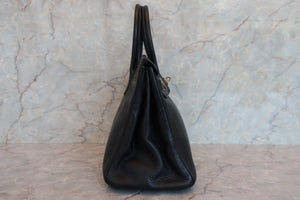HERMES／エルメス バーキン30 トリヨンクレマンス ブラック □H刻印 ハンドバッグ 700070197