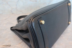HERMES／エルメス バーキン30 トリヨンクレマンス ブラック □H刻印 ハンドバッグ 700070197
