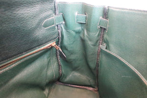 HERMES KELLY 35 Clemence leather Green 〇Y Engraving Shoulder bag 500080053