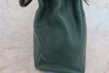 Load image into Gallery viewer, HERMES KELLY 35 Clemence leather Green 〇Y Engraving Shoulder bag 500080053
