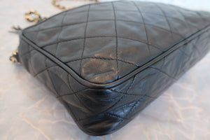 CHANEL/シャネル マトラッセフリンジチェーンショルダーバッグ ラムスキン ブラック/ゴールド金具 ショルダーバッグ 700080205