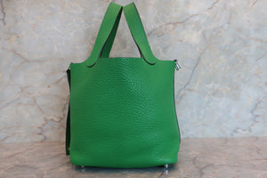 HERMES／エルメス ピコタンロックＰＭ トリヨンクレマンス バンブー □R刻印 ハンドバッグ 700070204