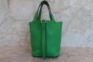 HERMES／エルメス ピコタンロックＰＭ トリヨンクレマンス バンブー □R刻印 ハンドバッグ 700070204