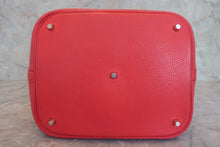将图片加载到图库查看器，HERMES PICOTIN LOCK GM Clemence leather Rouge pivoine T刻印 Hand bag 800010136
