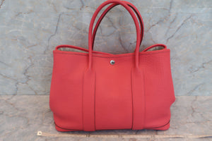 HERMES GARDEN PARTY PM Negonda leather Bougainvillier T刻印 Tote bag 600060045