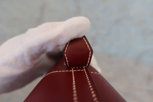 HERMES／BOLIDE 31 Box carf leather Rouge H □I刻印 Shoulder bag 600050034