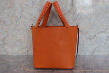 将图片加载到图库查看器，HERMES PICOTIN LOCK MM Tressage Epsom leather Apricot/Rose azalee/Gold D刻印 Hand bag 600090012
