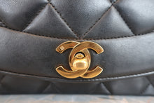 画像をギャラリービューアに読み込む, CHANEL/シャネル ダイアナマトラッセチェーンショルダーバッグ ラムスキン ブラック/ゴールド金具 ショルダーバッグ 800030050
