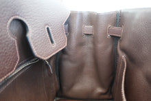 将图片加载到图库查看器，HERMES BIRKIN 35 Fjord leather Chocolat □K刻印 Hand bag 600070025
