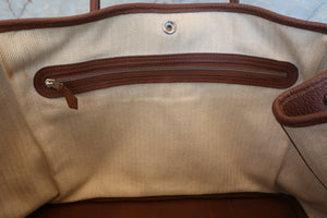 HERMES／エルメス ガーデンパーティPM ネゴンダ ブラウン □Q刻印 トートバッグ 700080201