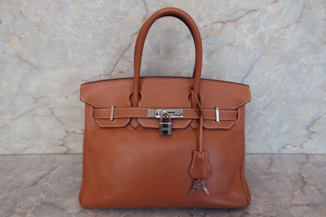 HERMES／エルメス バーキン30 ヴォースイフト ゴールド □L刻印 ハンドバッグ 700070268