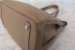 HERMES／エルメス バーキン30 トゴ エトゥープ R刻印 ハンドバッグ 700100005
