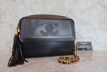將圖片載入圖庫檢視器 CHANEL/シャネル ココマークフリンジチェーンショルダーバッグ ラムスキン ブラック/ゴールド金具 ショルダーバッグ 800080163
