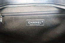Load image into Gallery viewer, CHANEL Medallion Tote Caviar skin Black/Silver hadware Tote bag 600060061
