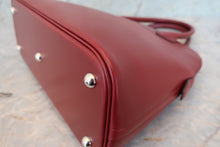 将图片加载到图库查看器，HERMES  BOLIDE 31 Box carf leather Rouge H □D刻印 Hand bag 700070188
