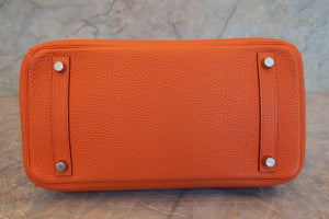 HERMES／エルメス バーキン30 トゴ オレンジ □L刻印 ハンドバッグ 700080142
