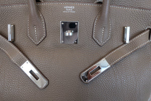 HERMES／エルメス バーキン30 トゴ エトゥープ R刻印 ハンドバッグ 700100005