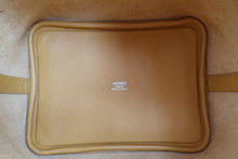 将图片加载到图库查看器，HERMES PICOTIN LOCK PM Tressage Epsom leather Jaune ambre/Brique/White C刻印 Hand bag 800040068
