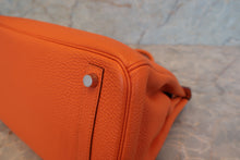 画像をギャラリービューアに読み込む, HERMES／エルメス バーキン30 トゴ オレンジ □L刻印 ハンドバッグ 700080142
