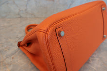 画像をギャラリービューアに読み込む, HERMES／エルメス バーキン30 トゴ オレンジ □L刻印 ハンドバッグ 700080142
