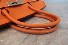 画像をギャラリービューアに読み込む, HERMES／エルメス バーキン30 トゴ オレンジ □L刻印 ハンドバッグ 700080142
