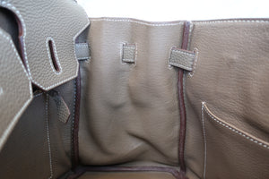 HERMES／エルメス バーキン30 トゴ エトゥープ R刻印 ハンドバッグ 700100005