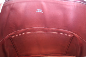 HERMES  BOLIDE 31 Box carf leather Rouge H □D刻印 Hand bag 700070188