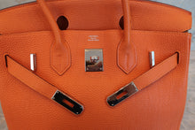 将图片加载到图库查看器，HERMES BIRKIN 30 Togo leather Orange □L刻印 Hand bag 700080142
