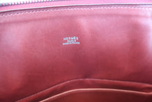 将图片加载到图库查看器，HERMES  BOLIDE 31 Box carf leather Rouge H □D刻印 Hand bag 700070188
