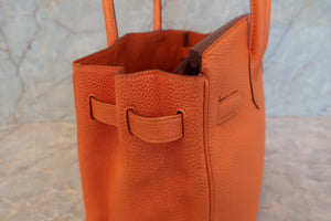 HERMES／エルメス バーキン30 トゴ オレンジ □L刻印 ハンドバッグ 700080142